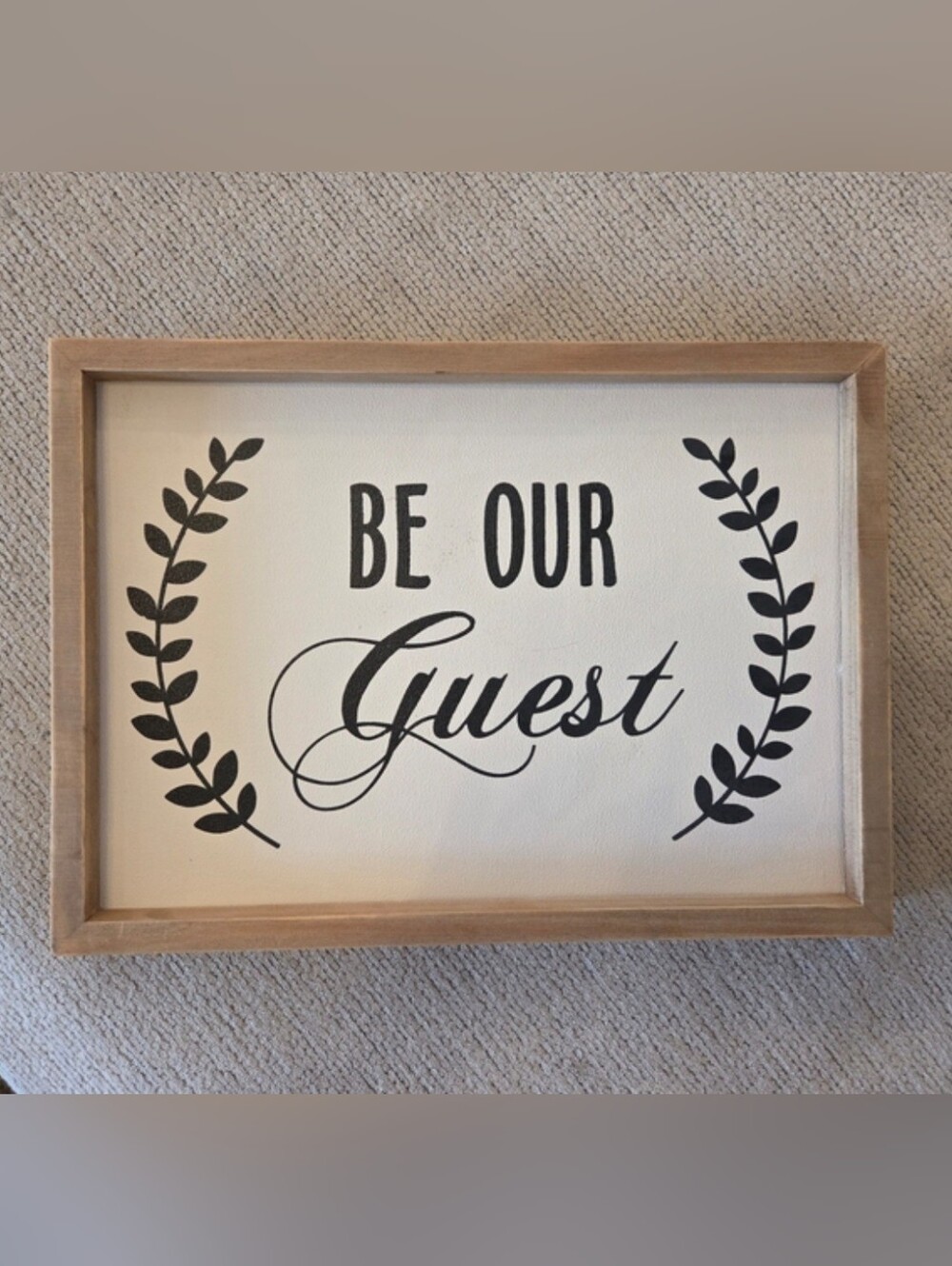 Hobby Lobby BE OUR GUEST wooden Sign Decoe